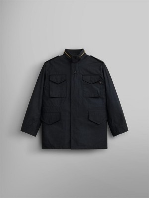 Chamarras Alpha Industries M-65 Field (HERITAGE) Hombre Negros | 130947-SOJ