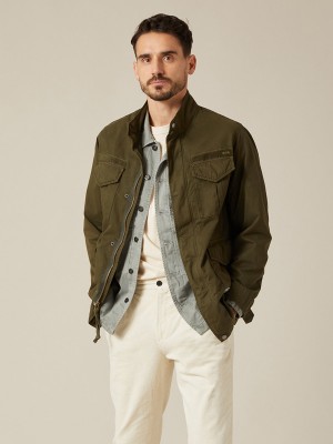 Chamarras Alpha Industries M-65 Mod Ligeros Field Hombre Verdes | 642058-LFH