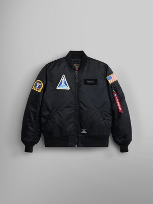 Chaqueta De Bombardero Alpha Industries Nasa Ma-1 Gen Ii Hombre Negros | 254380-UZX