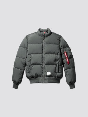 Chaqueta De Bombardero Alpha Industries Ma-1 Acolchado Hombre Grises | 870315-QFJ