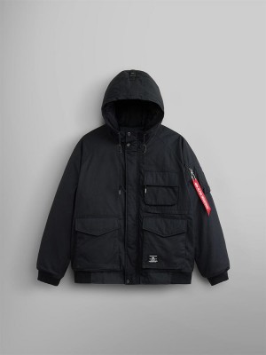 Chaqueta De Bombardero Alpha Industries Ma-1 Hunting Mod Hombre Negros | 085927-GJW