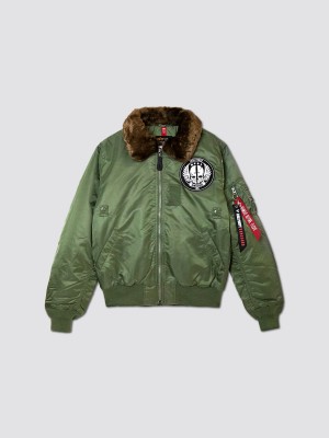 Chaqueta De Bombardero Alpha Industries Call Of Duty X Alpha B-15 Slim Fit Hombre Verde Oliva Marrom | 459321-KOS