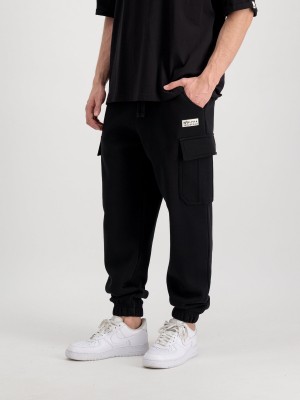 Pantalon Alpha Industries Organic Cargo Jogger Hombre Negros | 817956-NDP