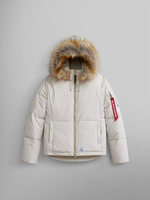 Parka Alpha Industries Corta W Mujer Blancos | 072346-DRM