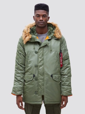 Parka Alpha Industries N-3b Slim Gen I Hombre Verde Oliva | 679018-RKA