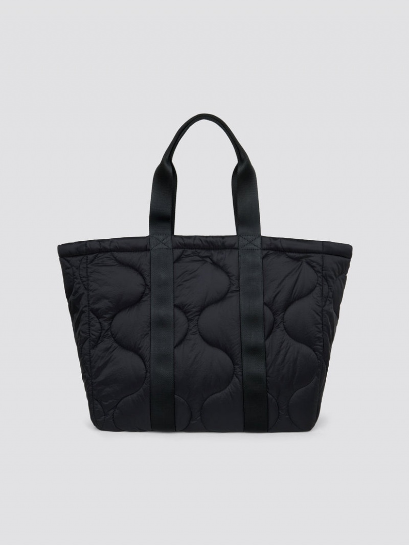 Bolsa Alpha Industries Acolchado Tote Accessories Negros | 735269-YEQ