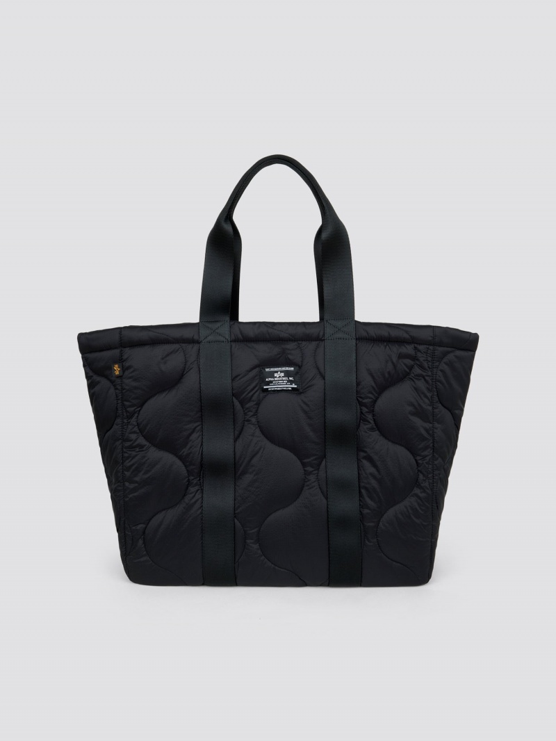 Bolsa Alpha Industries Acolchado Tote Accessories Negros | 735269-YEQ