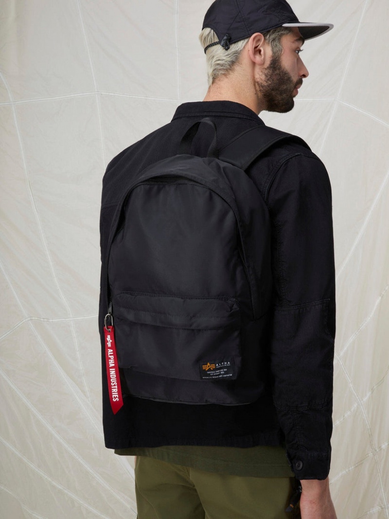 Bolsa Alpha Industries Crew Backpack Accessories Negros | 405361-YWC