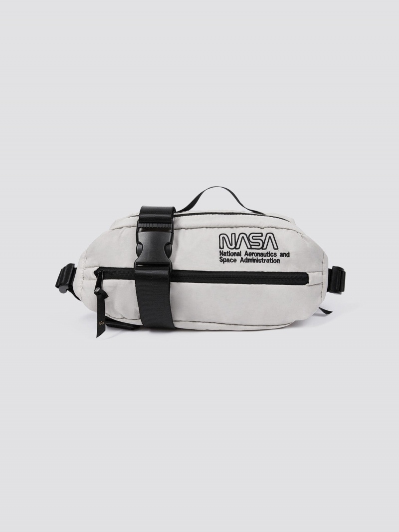 Bolsa Alpha Industries Nasa Gradient Accessories Blancos | 582601-PUS