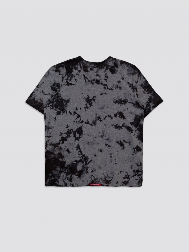 Camiseta Alpha Industries Alpha Crystal Dye Hombre Grises | 785304-VBE