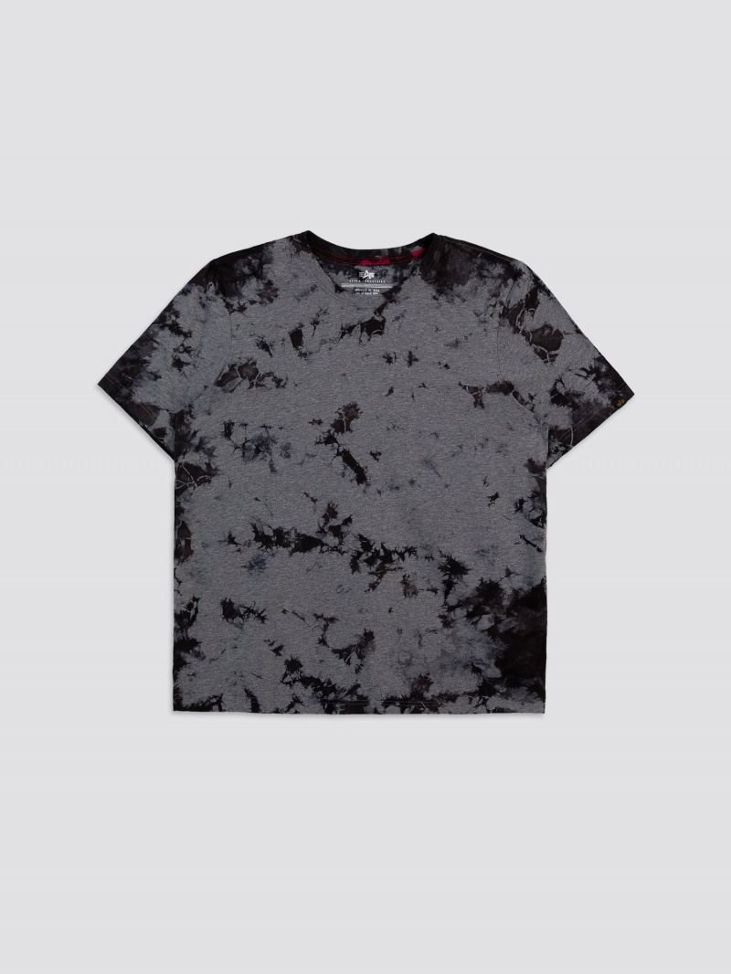 Camiseta Alpha Industries Alpha Crystal Dye Hombre Grises | 785304-VBE