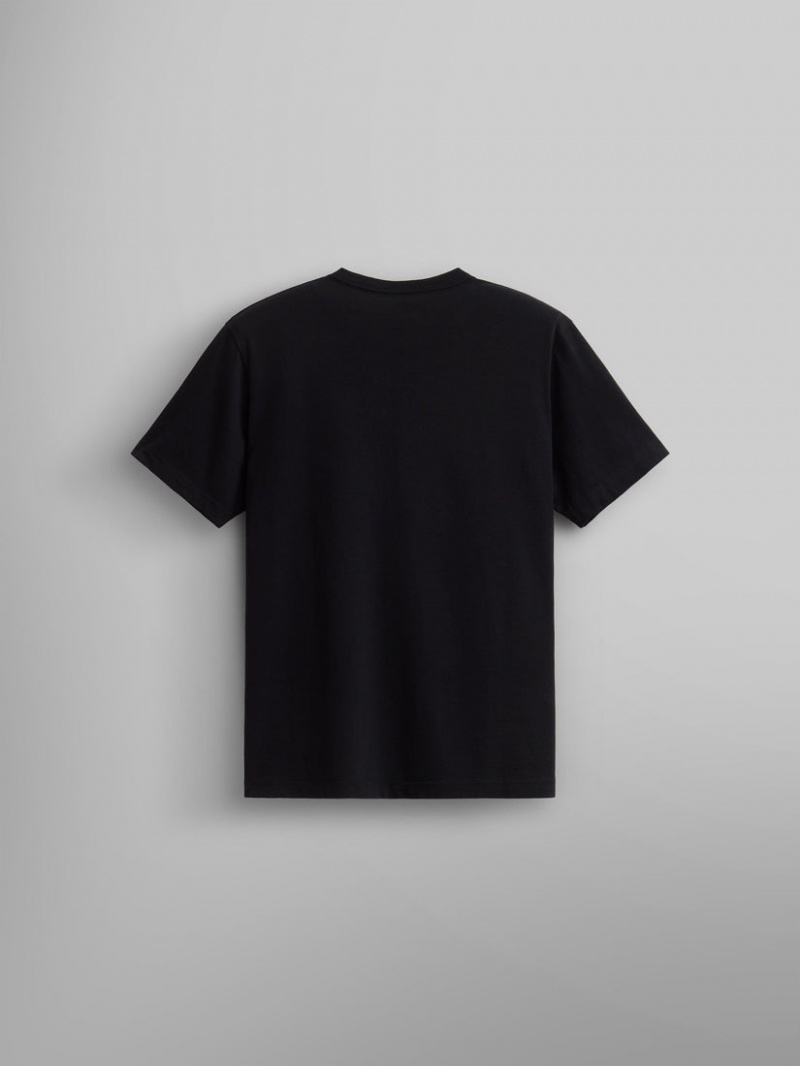 Camiseta Alpha Industries Essential Hombre Negros | 035789-PTO