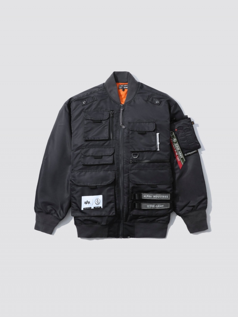 Chamarras Alpha Industries Alpha X Izzue Utility Ma-1 Hombre Grises | 905137-TWA