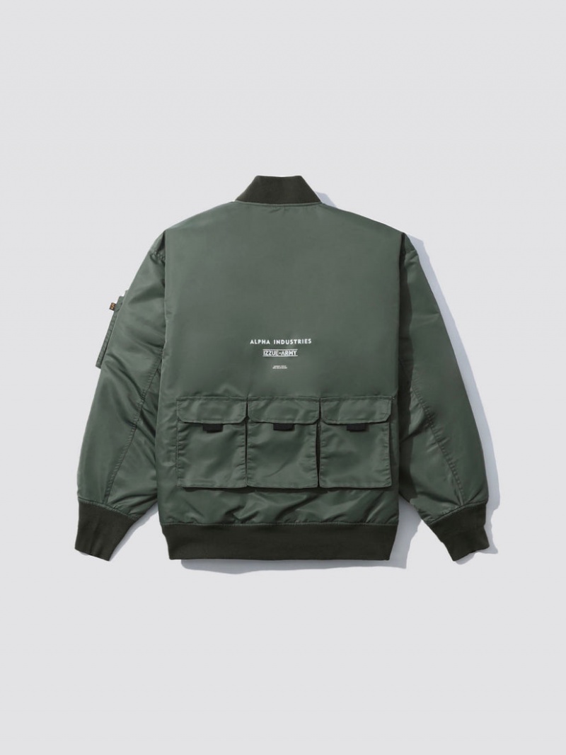 Chamarras Alpha Industries Alpha X Izzue Utility Ma-1 Hombre Verde Oliva | 690527-AVF