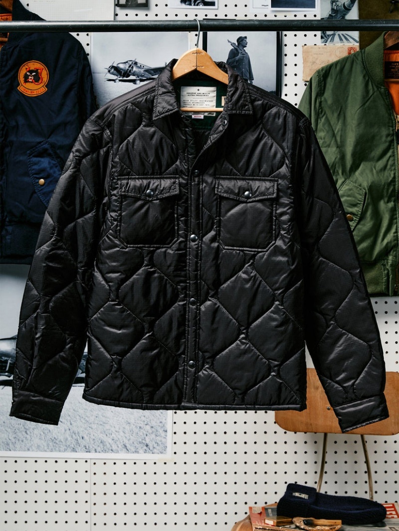 Chamarras Alpha Industries Imogene X Alpha Acolchado Cpo Hombre Negros | 180246-MWP