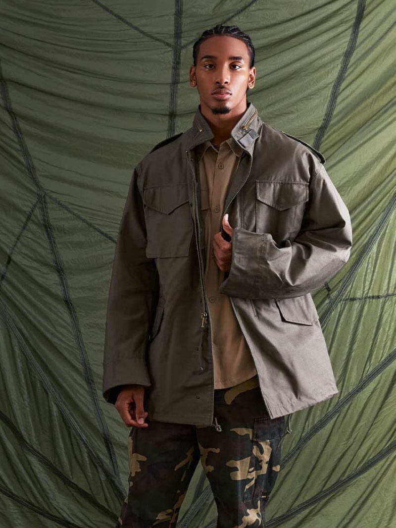 Chamarras Alpha Industries M-65 Field (HERITAGE) Hombre Verde Oliva | 053178-GBT