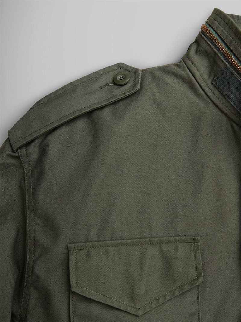 Chamarras Alpha Industries M-65 Field (HERITAGE) Hombre Verde Oliva | 053178-GBT