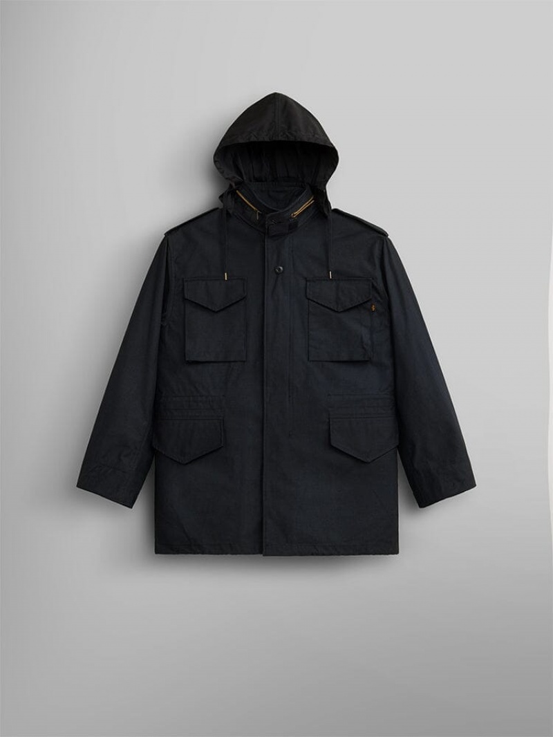 Chamarras Alpha Industries M-65 Field (HERITAGE) Hombre Negros | 130947-SOJ