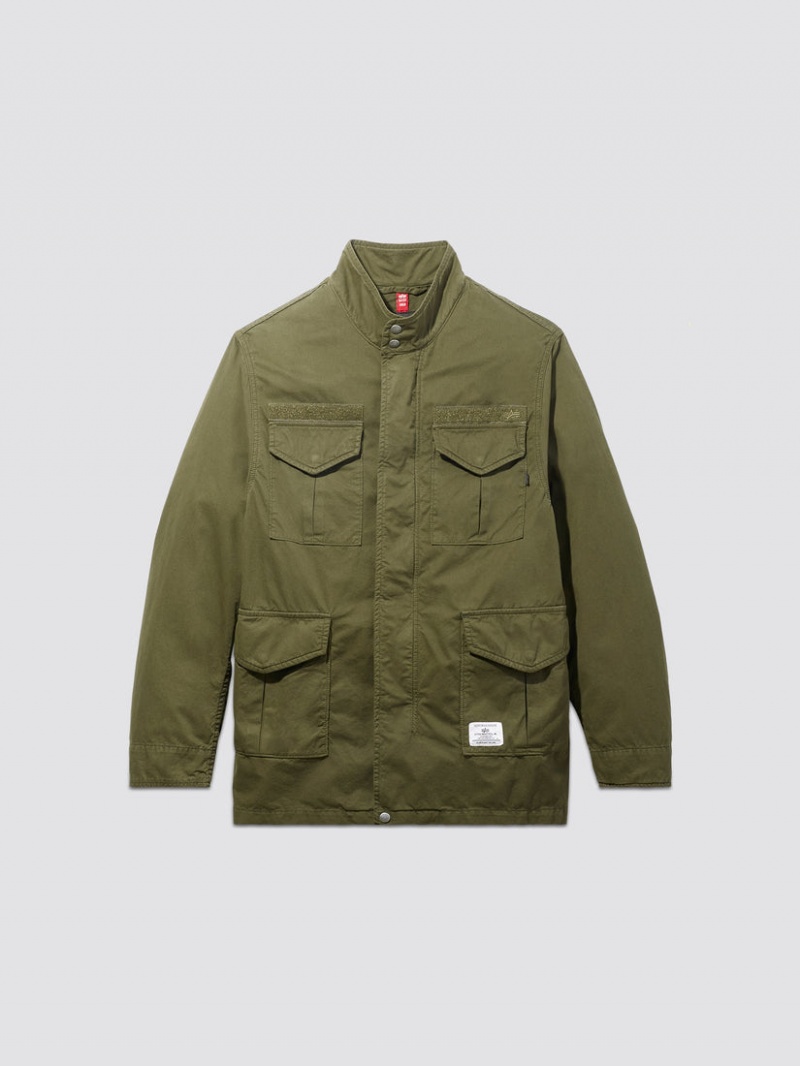 Chamarras Alpha Industries M-65 Mod Ligeros Field Hombre Verdes | 642058-LFH