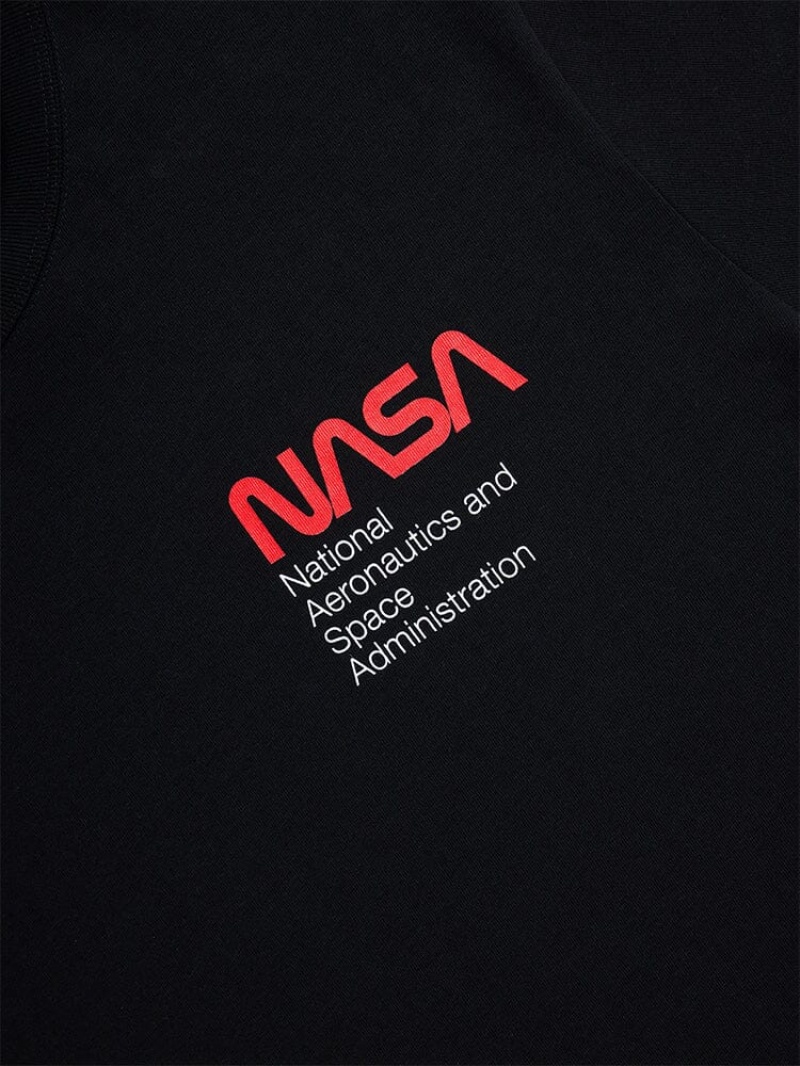 Chamarras Alpha Industries Nasa Worm Logo Gen Ii Hombre Negros | 738201-QEL