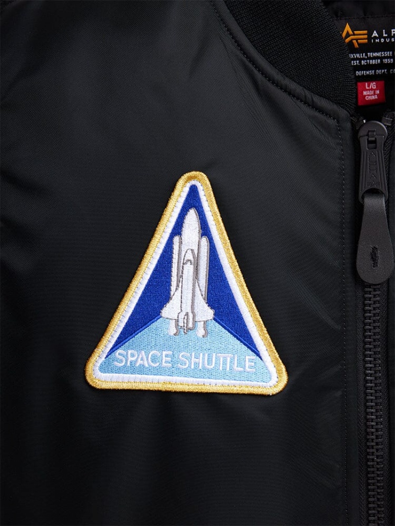 Chaqueta De Bombardero Alpha Industries Nasa Ma-1 Gen Ii Hombre Negros | 254380-UZX