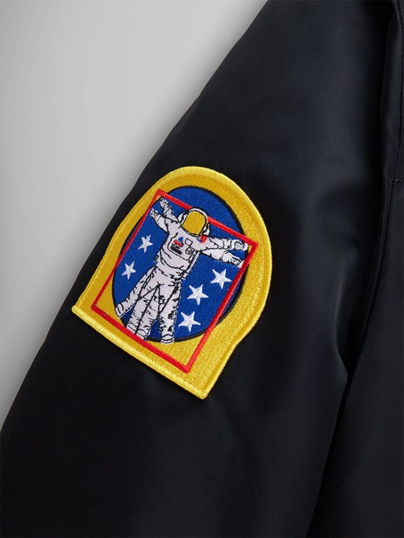 Chaqueta De Bombardero Alpha Industries Nasa Ma-1 Gen Ii Hombre Negros | 254380-UZX