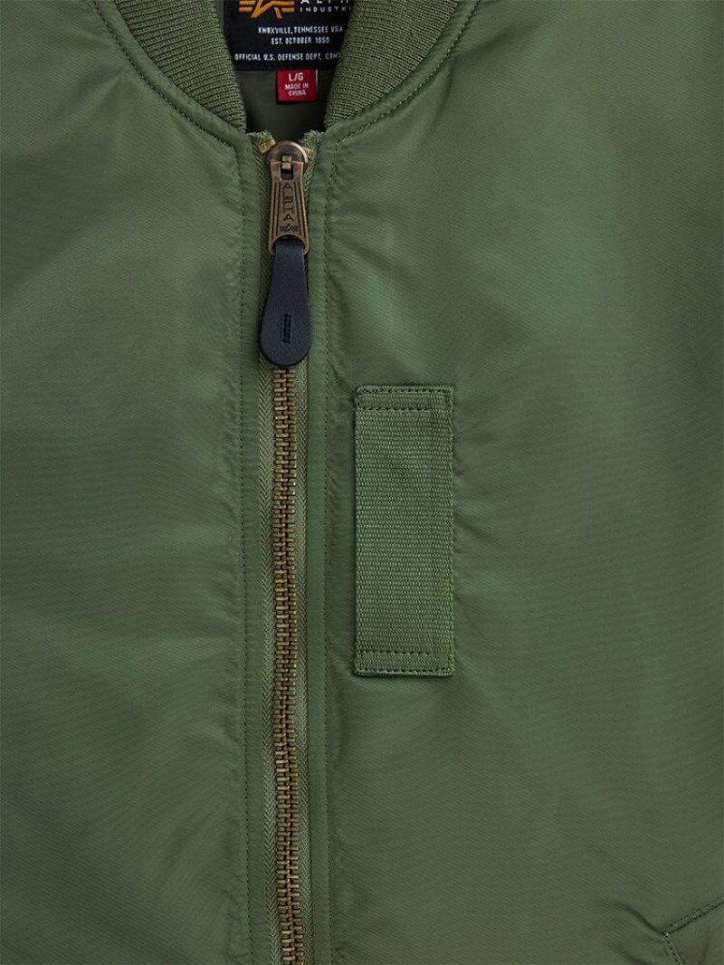 Chaqueta De Bombardero Alpha Industries Ma-1 Mod Hombre Verde Oliva | 457983-SBP