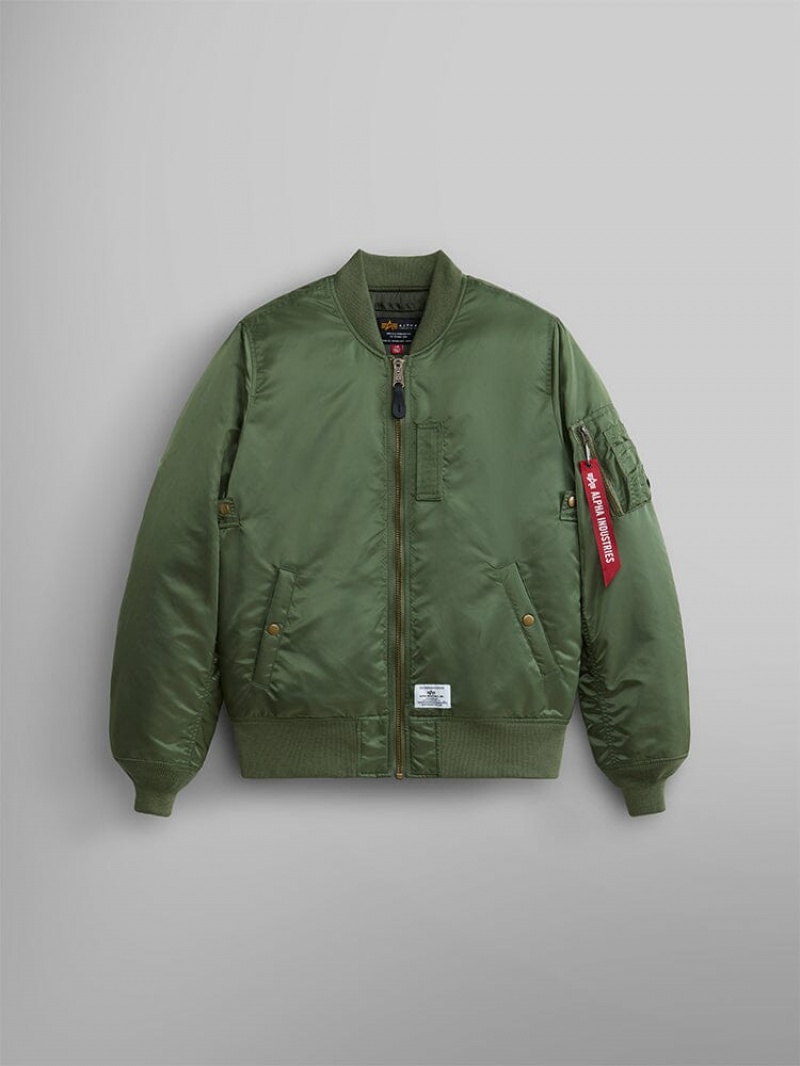 Chaqueta De Bombardero Alpha Industries Ma-1 Mod Hombre Verde Oliva | 457983-SBP