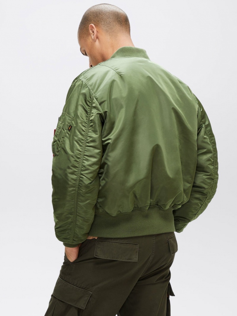 Chaqueta De Bombardero Alpha Industries Ma-1 Blood Chit Hombre Verde Oliva | 169547-NGT