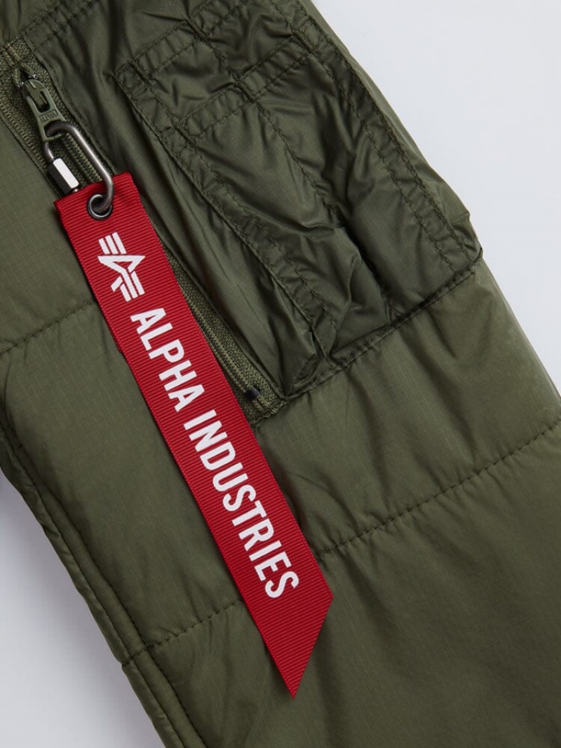 Chaqueta De Bombardero Alpha Industries L-2b Acolchado Hombre Verdes | 724510-EGD