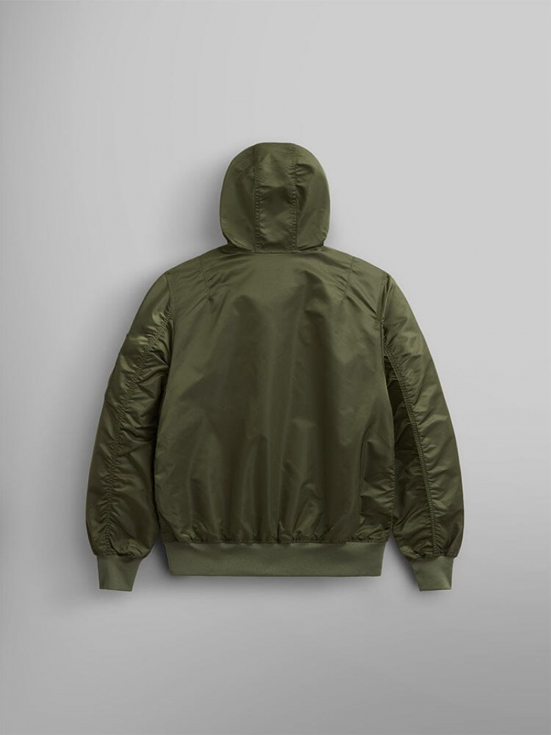 Chaqueta De Bombardero Alpha Industries L-2b Encapuchado Gen Ii Hombre Verdes | 708193-DTY