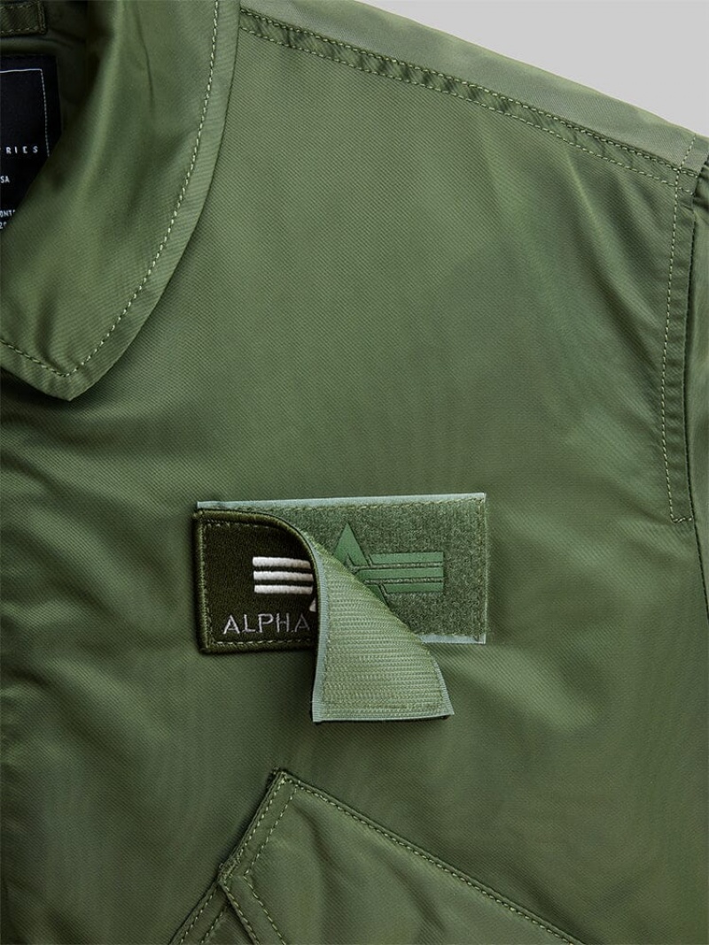 Chaqueta De Bombardero Alpha Industries Cwu 45/P (HERITAGE) Hombre Verde Oliva Verdes | 016437-KCT