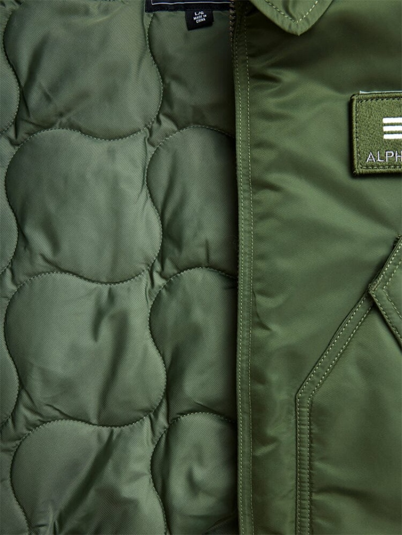 Chaqueta De Bombardero Alpha Industries Cwu 45/P (HERITAGE) Hombre Verde Oliva Verdes | 016437-KCT