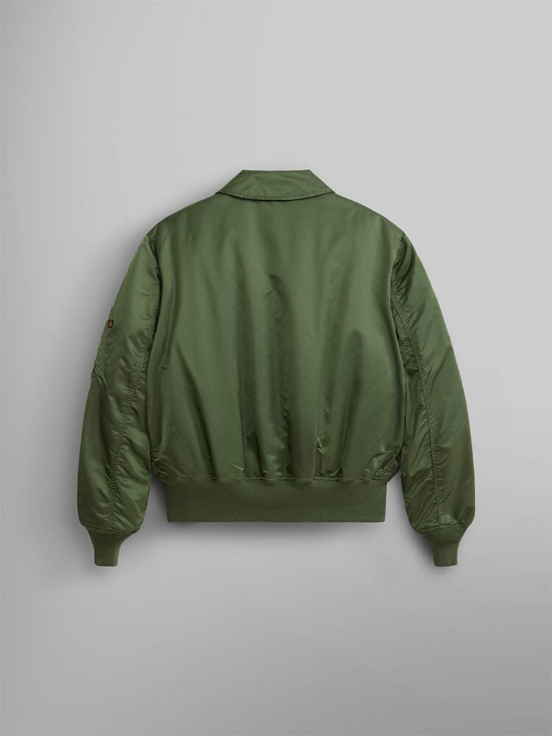 Chaqueta De Bombardero Alpha Industries Cwu 45/P (HERITAGE) Hombre Verde Oliva Verdes | 016437-KCT