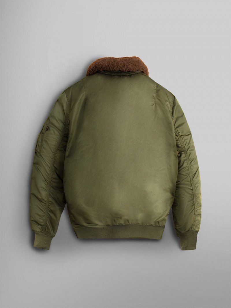 Chaqueta De Bombardero Alpha Industries B-15 Mod Hombre Verde Oliva | 731465-TNJ