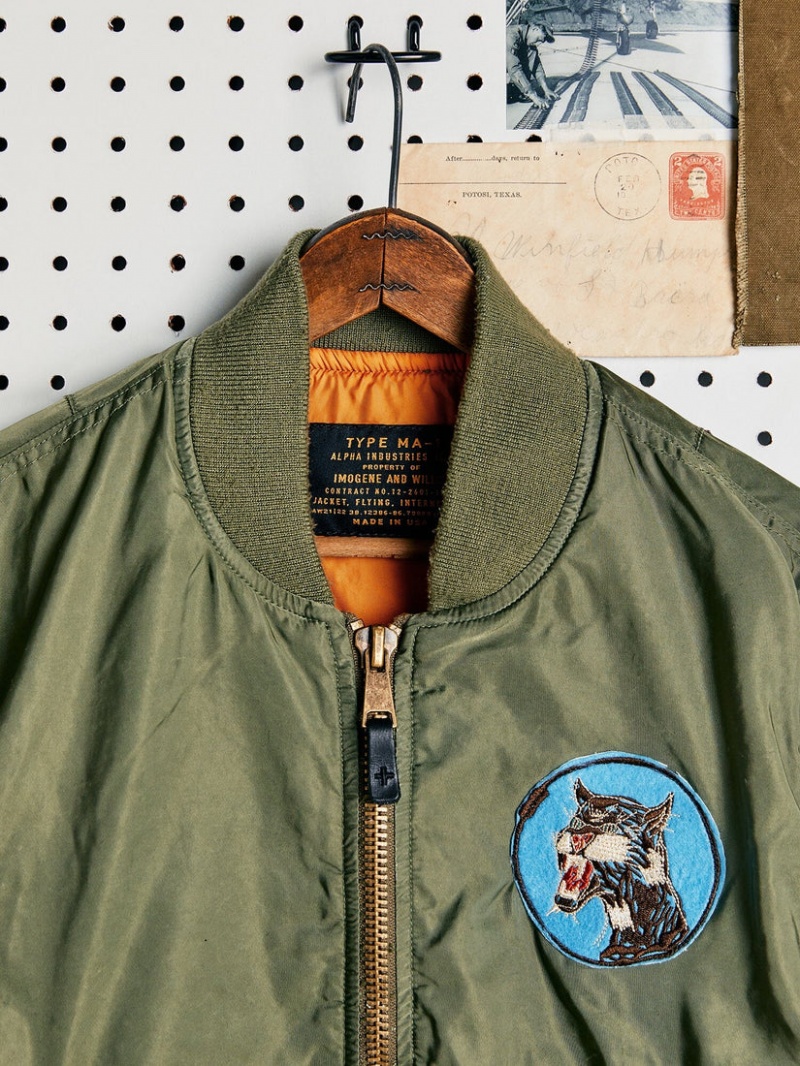 Chaqueta De Bombardero Alpha Industries Alpha X Imogene Ma-1 Hombre Verde Oliva | 471280-MYI