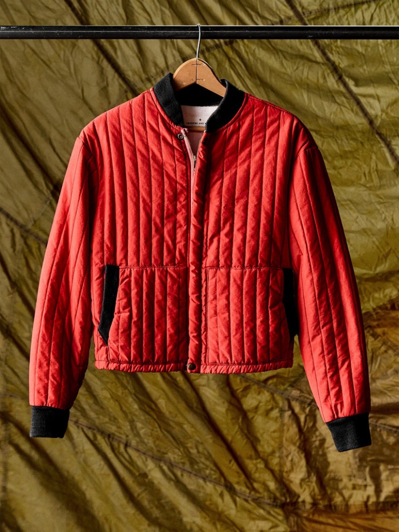 Chaqueta De Bombardero Alpha Industries Imogene X Alpha Mujer Rojos | 410375-KOP