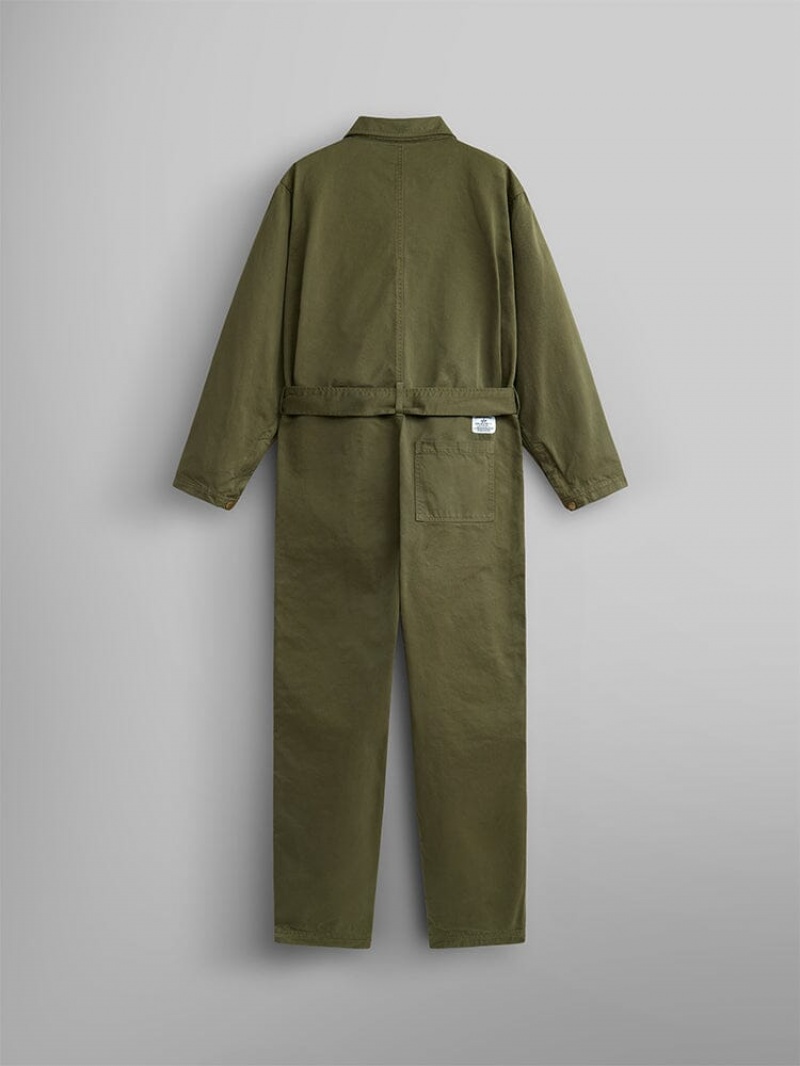 Pantalon Alpha Industries A-4 Mod Flight Suit W Mujer Verdes | 073681-PRS