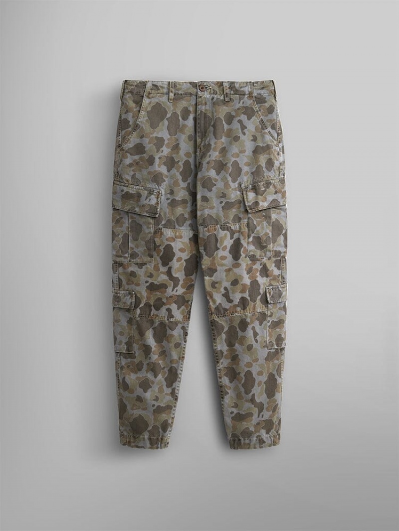 Pantalon Alpha Industries Acu Battlewash Hombre Marrom Camuflados | 210963-ZSG