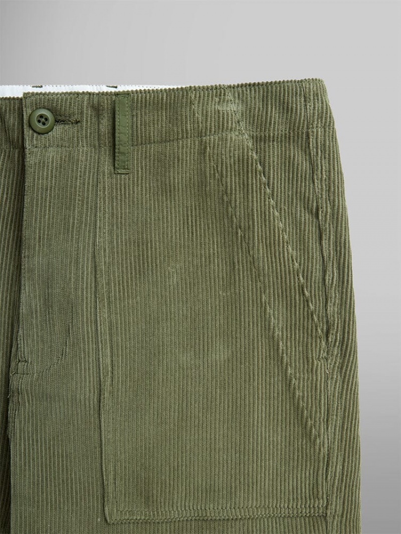 Pantalon Alpha Industries Corduroy Fatigue Hombre Verdes | 615234-DRY