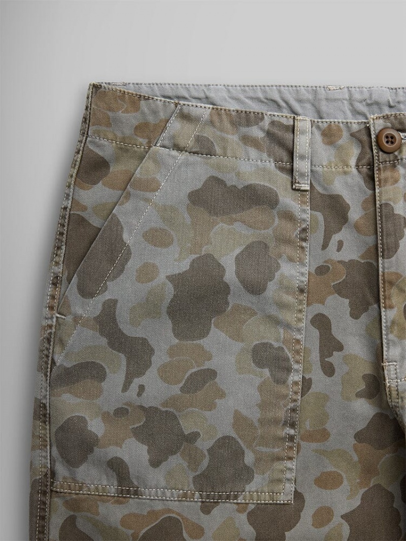 Pantalon Alpha Industries Fatigue Battlewash Hombre Marrom Camuflados | 860451-TZA