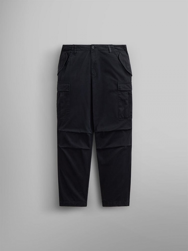 Pantalon Alpha Industries M-65 Hombre Negros | 173296-RNI