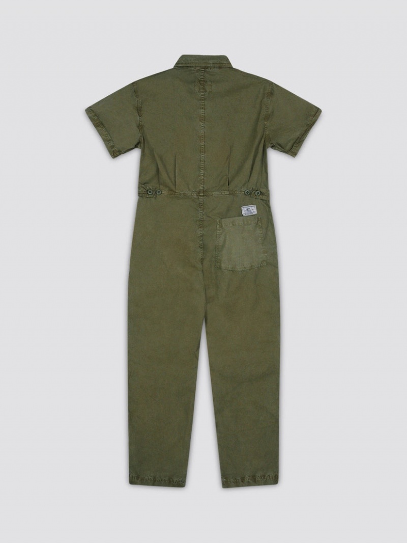 Pantalon Alpha Industries Patch Pocket Coverall W Mujer Verdes | 478163-BLP