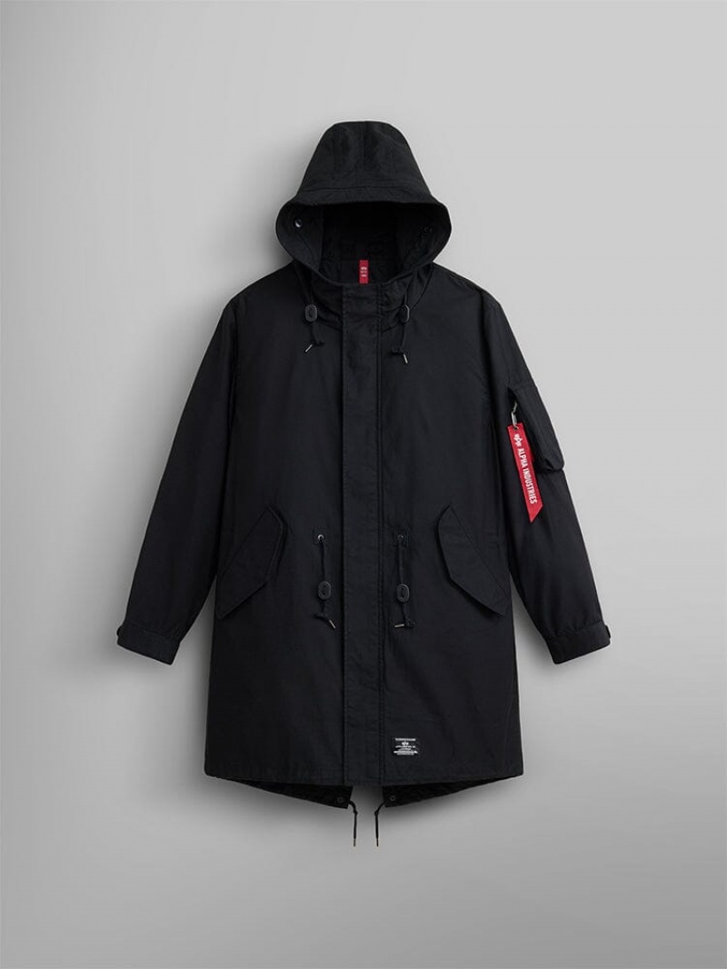 Parka Alpha Industries M-59 Fishtail Mod Hombre Negros | 218965-OJV