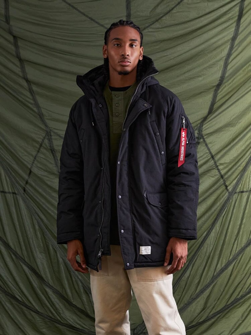 Parka Alpha Industries N-3b Alpine Gen Ii Hombre Negros | 346910-YJT