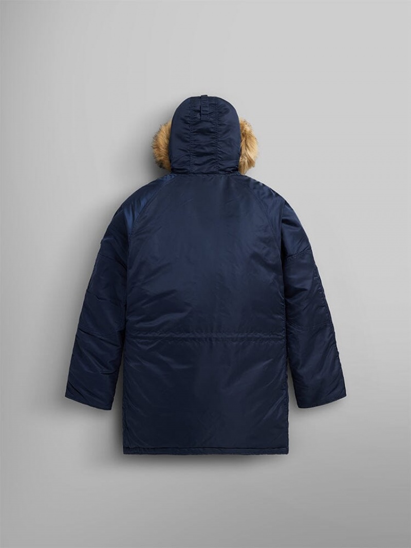 Parka Alpha Industries N-3b Slim Fit Hombre Azules | 217084-KPV