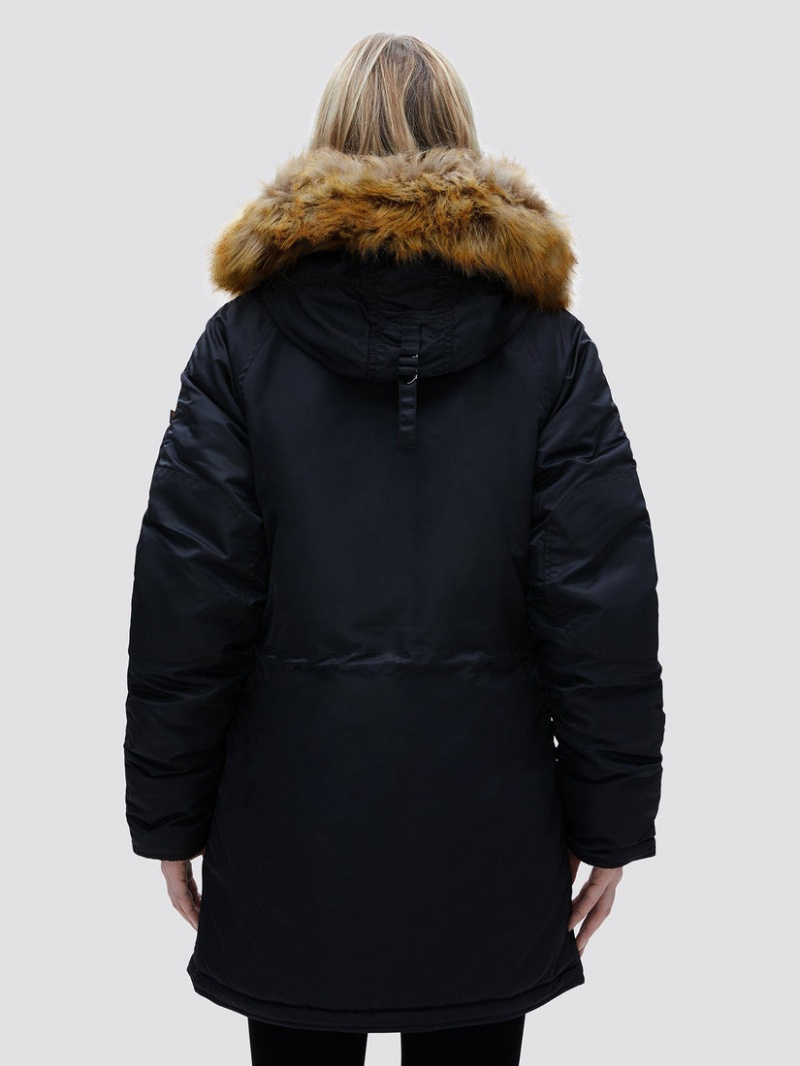 Parka Alpha Industries N-3b W Mujer Negros | 492075-PLW