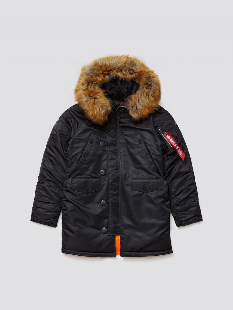 Parka Alpha Industries N-3b W Mujer Negros | 492075-PLW