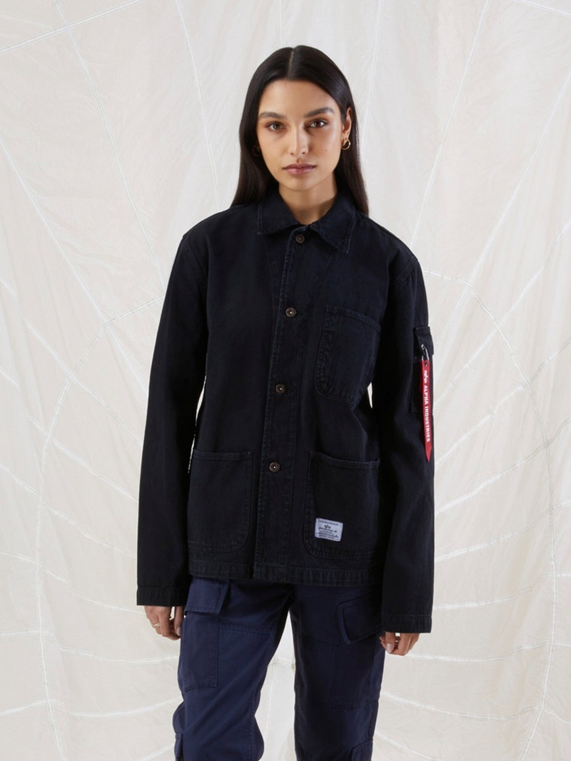 Ropa De Abrigo Alpha Industries N-3 Mod Utility Chore Coat Mujer Negros | 915348-IYH