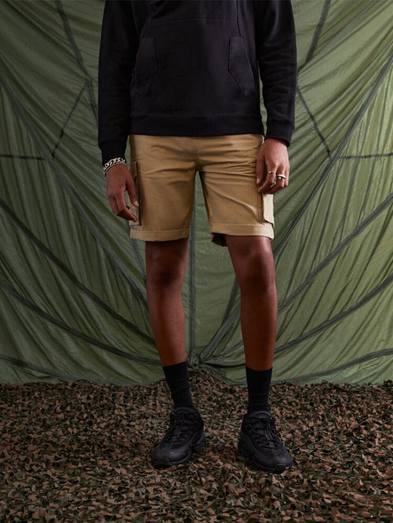 Short Alpha Industries Crew Hombre Kaki | 948251-QHX